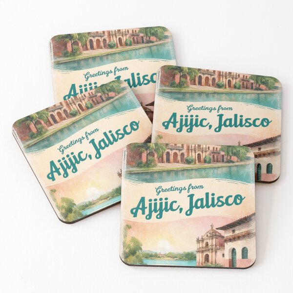 Item preview, Ajijic Jalisco Mexico Magic Town Postcard Vintage Travel designed and sold by TravelPostcardGems.