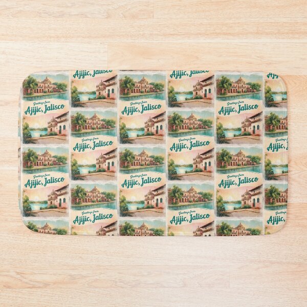 Item preview, Ajijic Jalisco Mexico Magic Town Postcard Vintage Travel designed and sold by TravelPostcardGems.