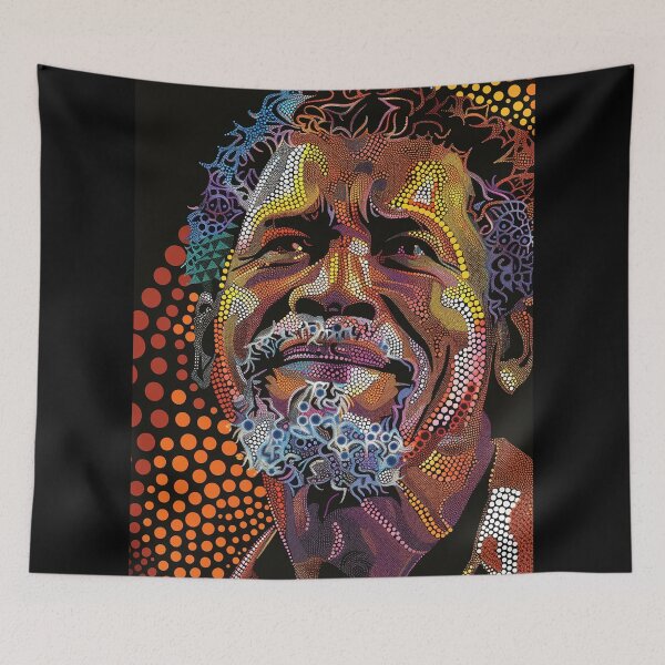 Item preview, Aboriginal Australian dot art portrait artwork of Dingo designed and sold by anins-azuree.