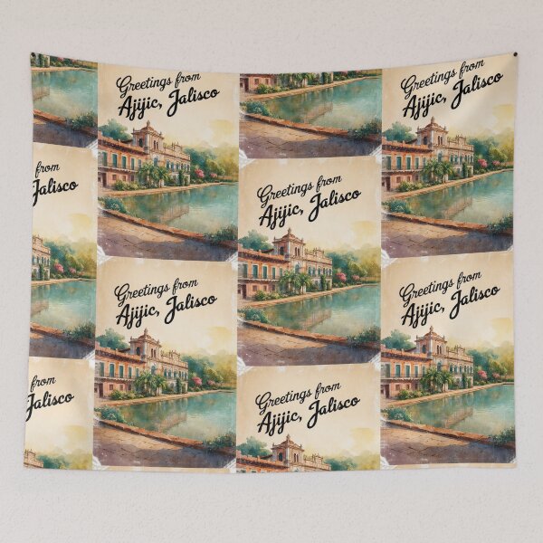 Item preview, Ajijic Jalisco Mexico Magic Town Postcard Vintage Travel designed and sold by TravelPostcardGems.