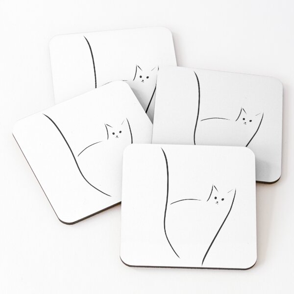 Item preview, Line art cat designed and sold by kitty-kingdom.