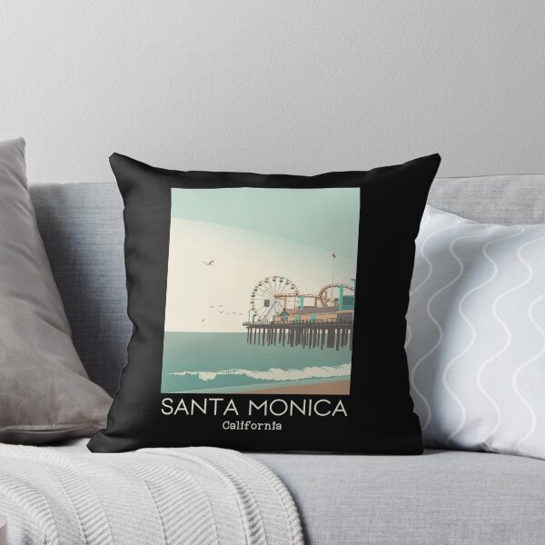 Item preview, A Vintage Travel Art of Santa Monica - California - US designed and sold by GoodOldVintage.