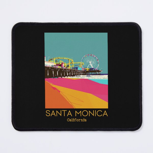 Item preview, A Vintage Travel Art of Santa Monica - California - US designed and sold by GoodOldVintage.
