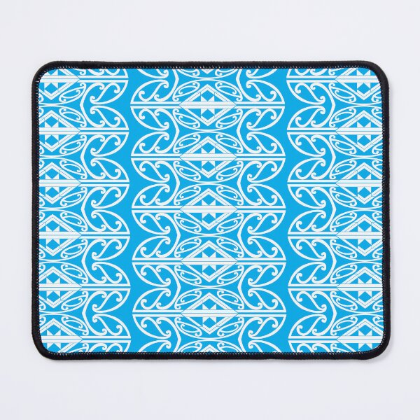 Item preview, Māori Pattern Kowhaiwhai Blue designed and sold by LifeIsHecktic.