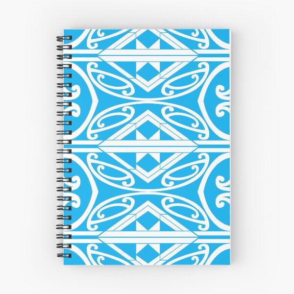 Item preview, Māori Pattern Kowhaiwhai Blue designed and sold by LifeIsHecktic.