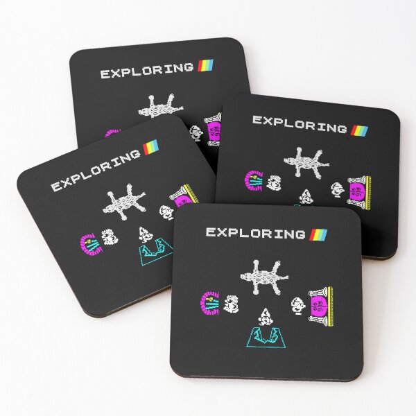 Item preview, Atic Atac - Exploring - ZX Spectrum Computer Game Art designed and sold by 8bitterpill.