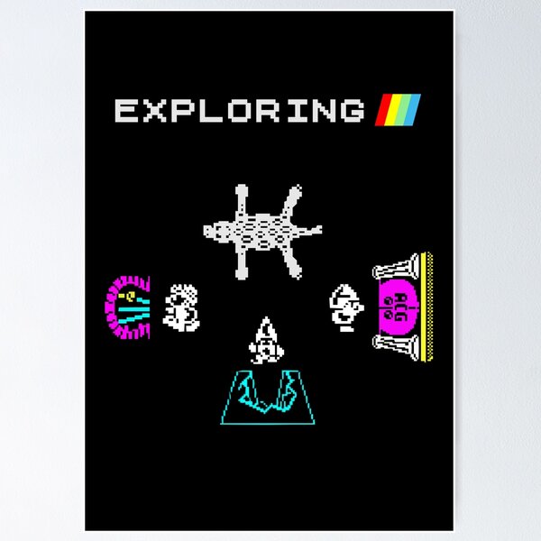 Atic Atac - Exploring - ZX Spectrum Computer Game Art Poster