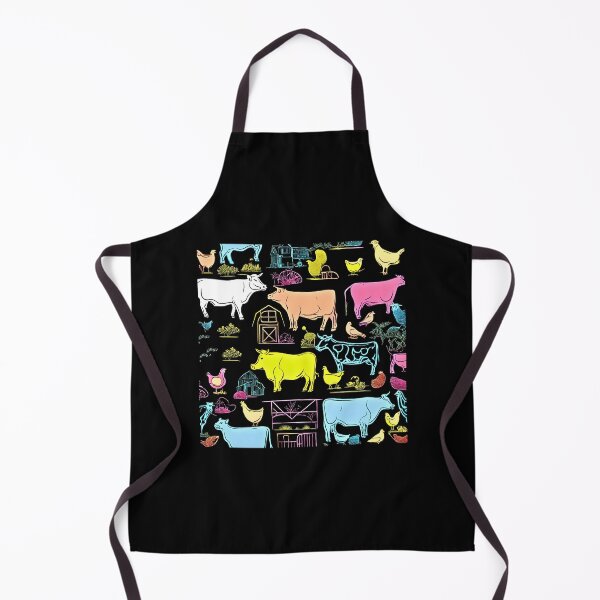 Item preview, Neon Farm Animal Outlines designed and sold by TrendyGalaxy.