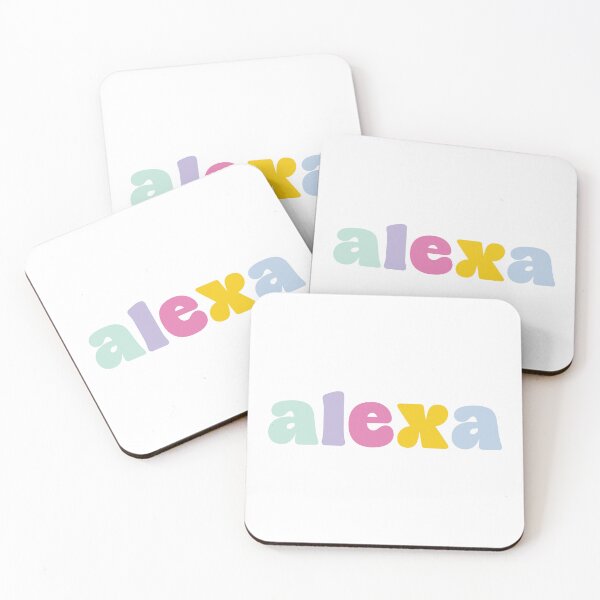 Item preview, Alexa - Custom name on colorful block font designed and sold by To the Lua.