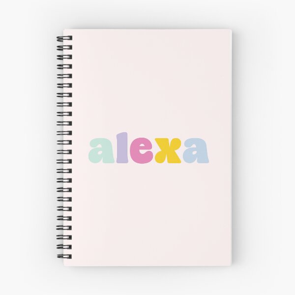 Artikelvorschau, Alexa – Benutzerdefinierter Name in bunter Blockschrift entworfen und verkauft von To the Lua.