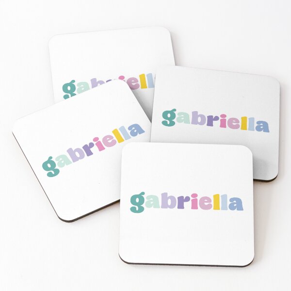Item preview, Gabriella - Custom name on colorful block font designed and sold by To the Lua.