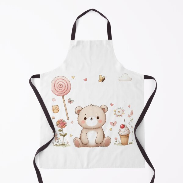 Item preview, Bear sitting with candies and ice cream.  designed and sold by MigWhimsy.