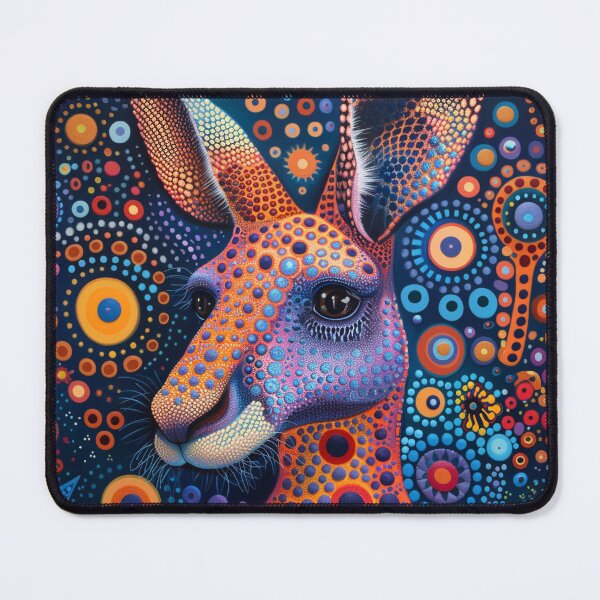 Item preview, Aboriginal Australian Kangaroo dot art roo artwork designed and sold by anins-azuree.