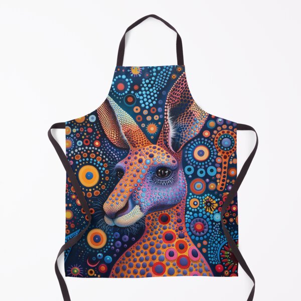 Item preview, Aboriginal Australian Kangaroo dot art roo artwork designed and sold by anins-azuree.