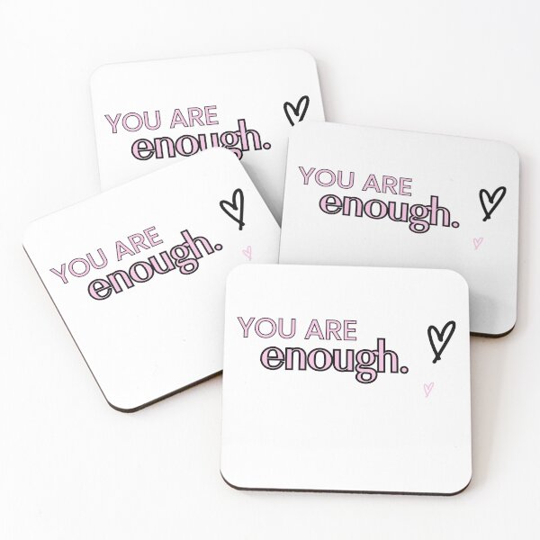 Item preview, You Are Enough: Motivational Quote designed and sold by Radgraphic.