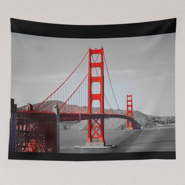 Item preview, Red Selective Color Golden Gate Bridge designed and sold by Bunmigraphics .
