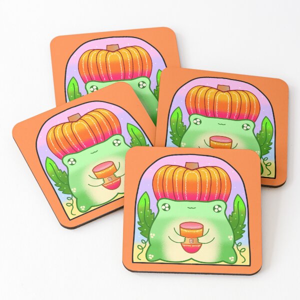 Item preview, Adorable pumpkin patch halloween frog designed and sold by Quacktails.