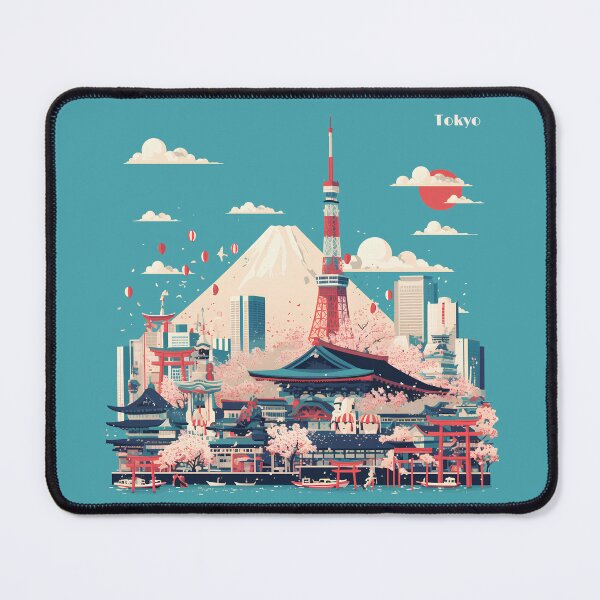 Item preview, Tokyo Vector Illustration: Iconic Landmarks & Vibrant Energy designed and sold by Windy-market.