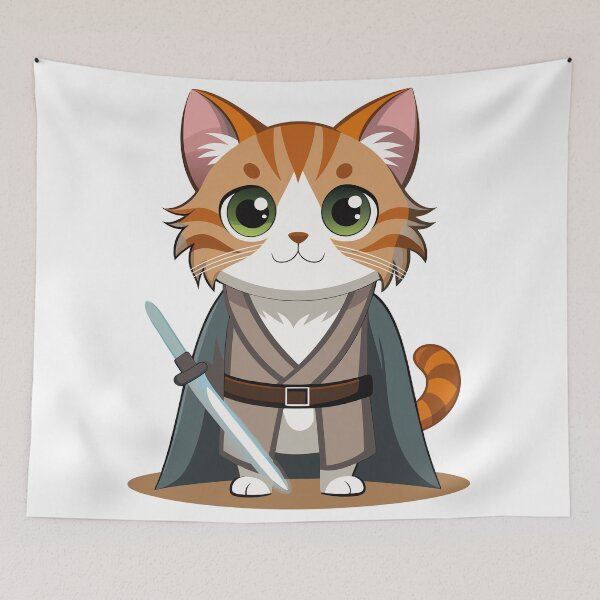 Item preview, Cat Luke Skywalker designed and sold by Ambrosiopolis.
