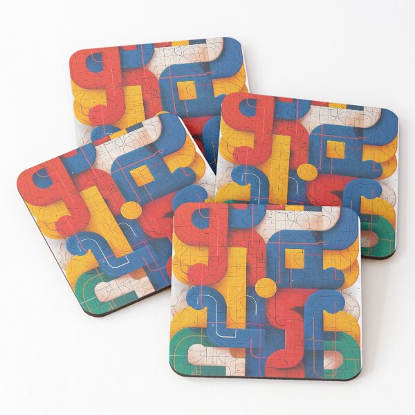 Item preview, Geometric Abstract Shapes designed and sold by BasajaunStudio.