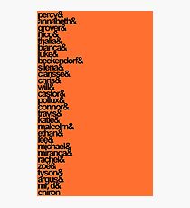 Percy Jackson and the Olympians Characters Photographic Print