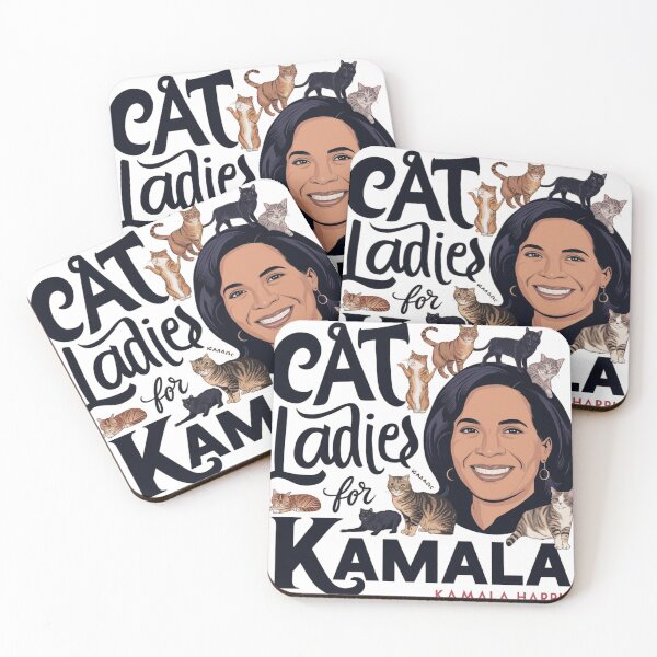 Aperçu de l'œuvre « Des dames-chats pour Kamala » créée et vendue par pr1me-shop.