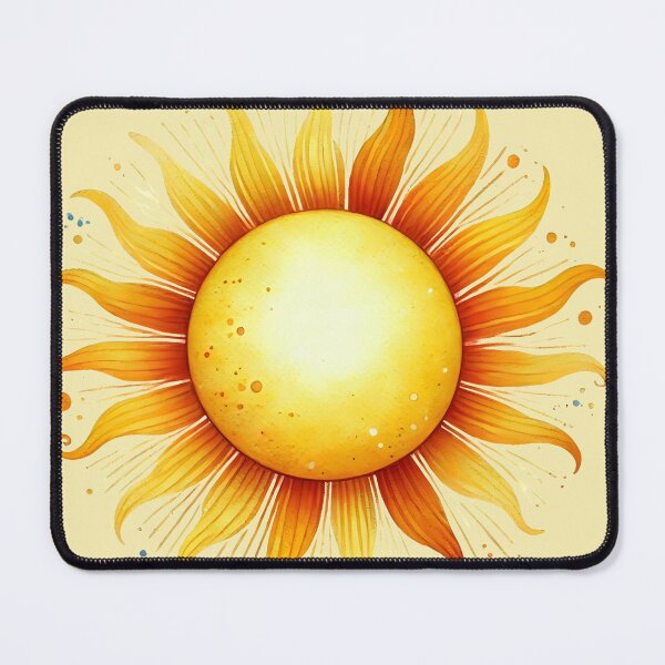 Item preview, brushed watercolor painted sun designed and sold by LILY ROSE.