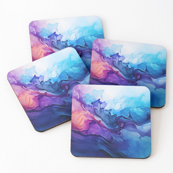 Item preview, Purple And Sky Blue - Acrylic designed and sold by KootenayDesigns.
