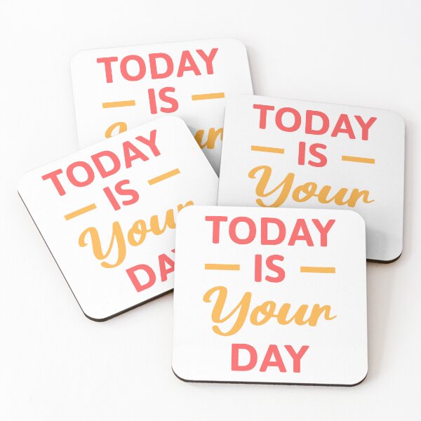 Item preview, Today Is Your Day! Red And Orange Daily Mantra designed and sold by PMCreative.