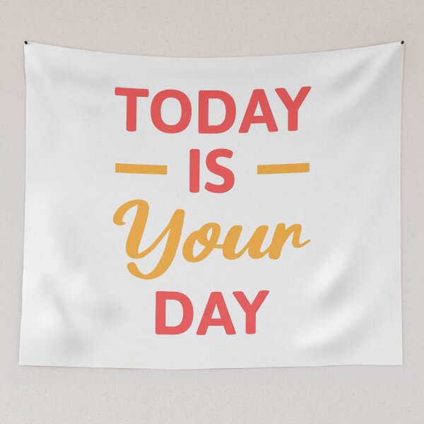 Item preview, Today Is Your Day! Red And Orange Daily Mantra designed and sold by PMCreative.