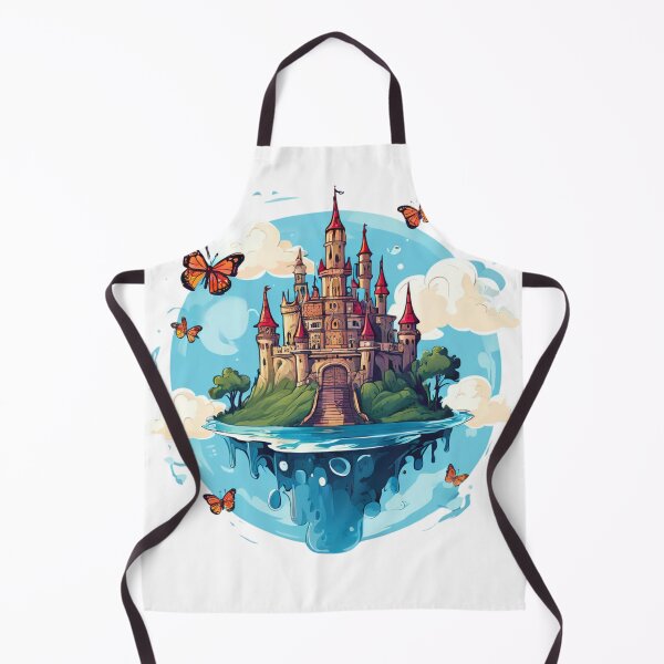 Item preview, Enchanted Sky Castle: Fantasy Landscape with Butterflies designed and sold by susshop214.