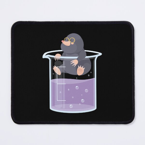 Item preview, Cute Mole in beaker Chemistry Animal puns designed and sold by Art-of-Rory.