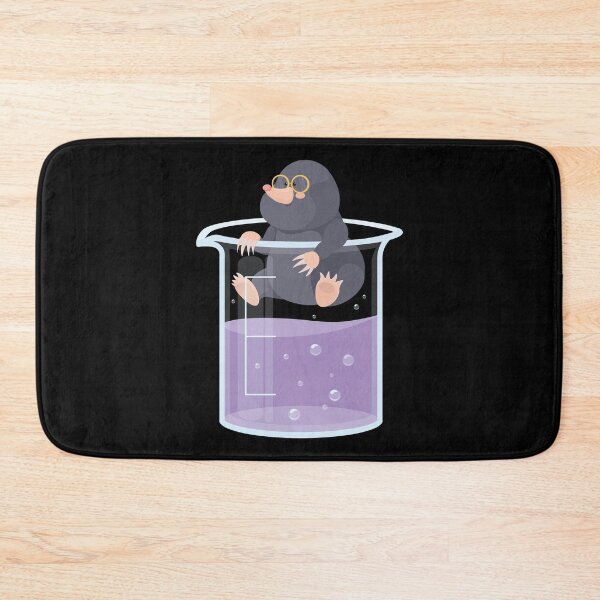 Item preview, Cute Mole in beaker Chemistry Animal puns designed and sold by Art-of-Rory.
