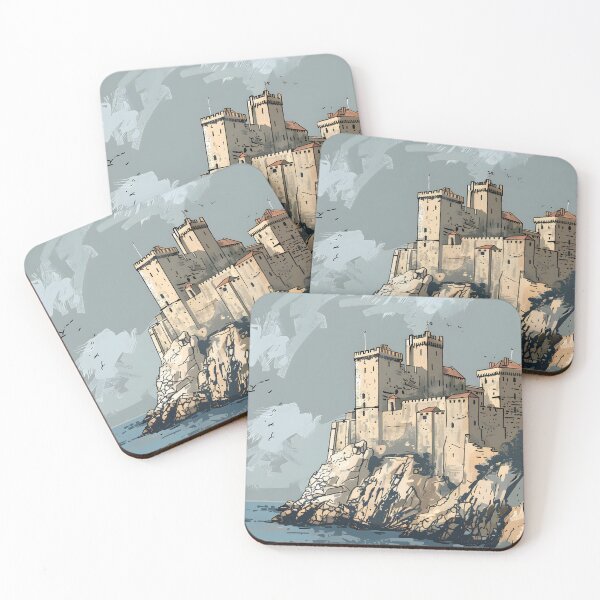 Item preview, a big castle, drawn style designed and sold by Qwertus.
