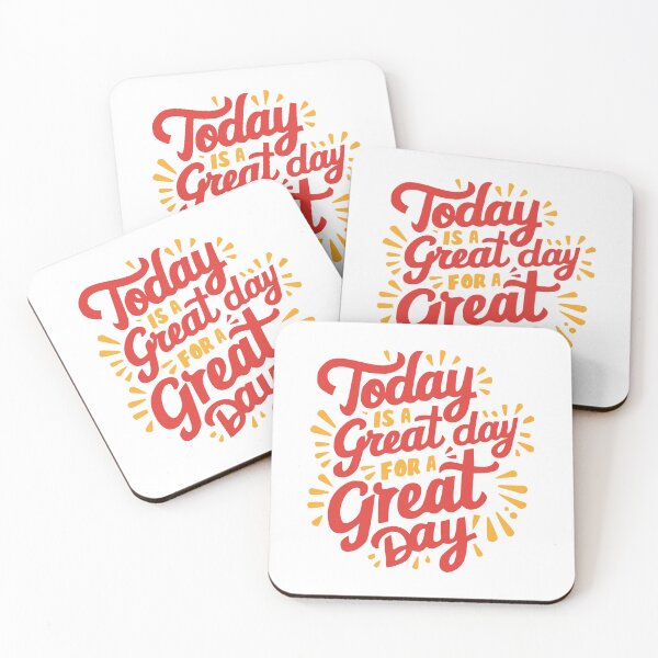 Item preview, Today Is A Great Day For A Great Day! Red Daily Mantra designed and sold by PMCreative.