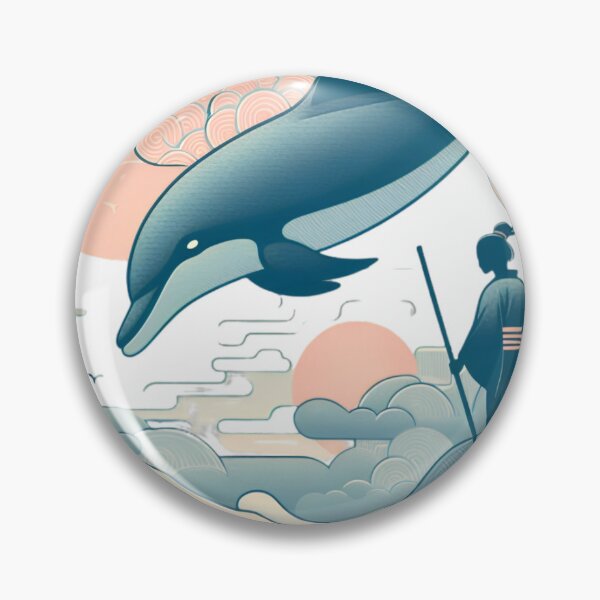 Item preview, "Japanese Style Dolphin: Art and Elegance" designed and sold by Kriebelt.