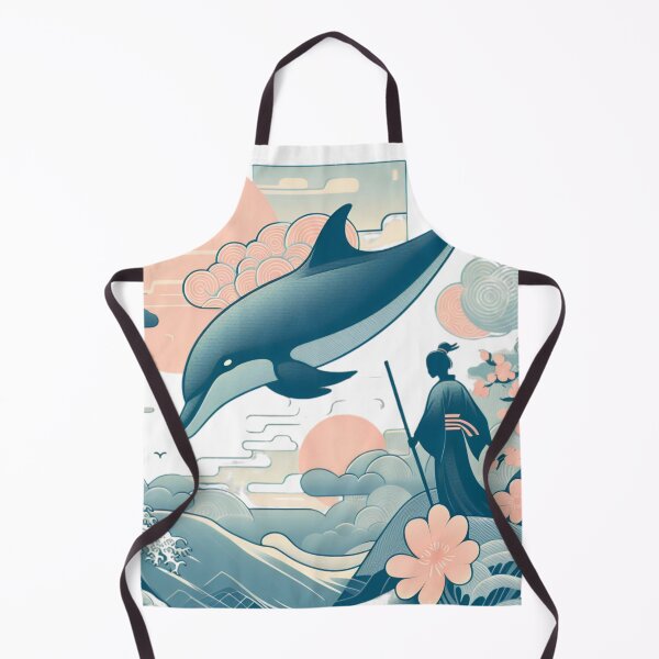 Item preview, "Japanese Style Dolphin: Art and Elegance" designed and sold by Kriebelt.