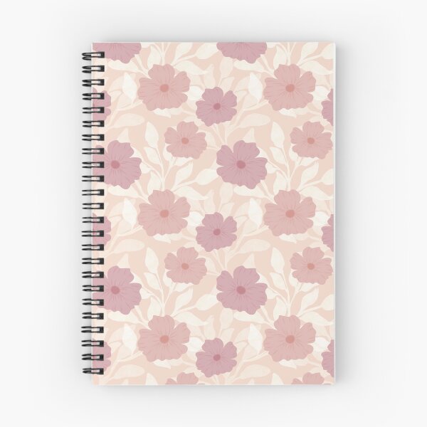 Item preview, Two tone flowers in peach on a leaf meadow - monochrome peach designed and sold by JasmineGDesigns.