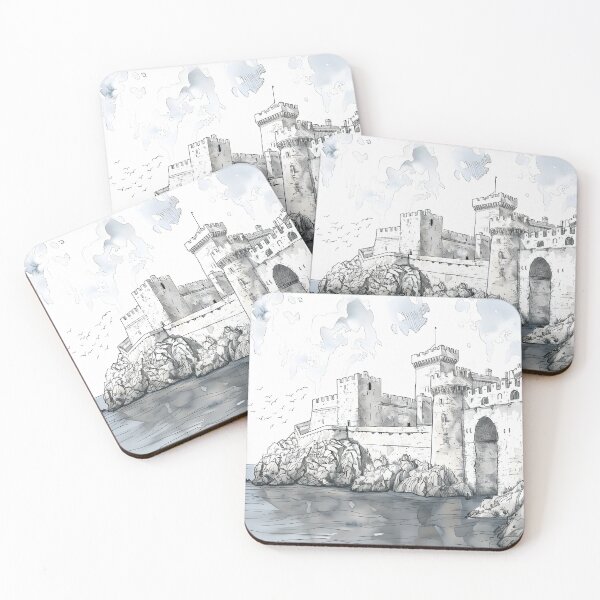 Item preview, a big castle, drawn style designed and sold by Qwertus.