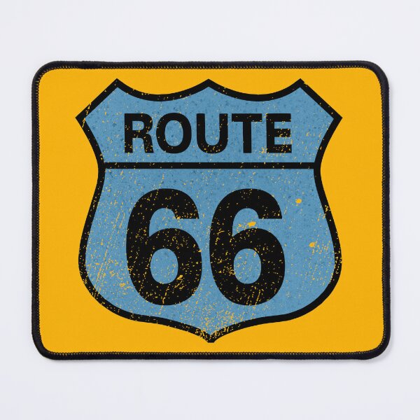 Item preview, Legendary Route 66 - sign blue designed and sold by FotoBuda.