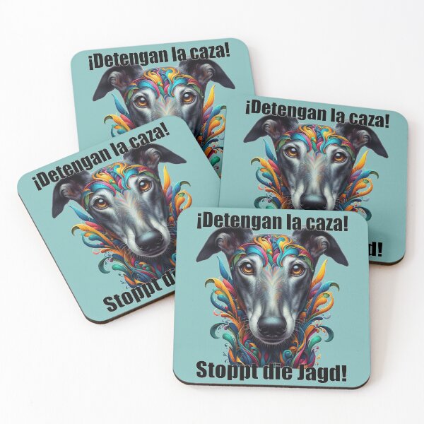 Item preview, Detengan La Caza! - Stop the hunt! Galgo in colorful designed and sold by Berlini.