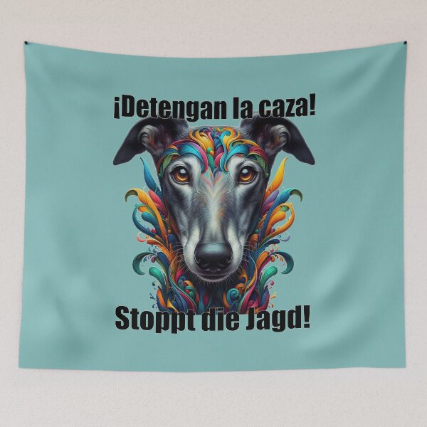 Item preview, Detengan La Caza! - Stop the hunt! Galgo in colorful designed and sold by Berlini.