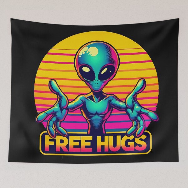 Artikelvorschau, Lustiger Alien Facehugger Kostenlose Umarmungen Sci-Fi Geek entworfen und verkauft von zoughlal.