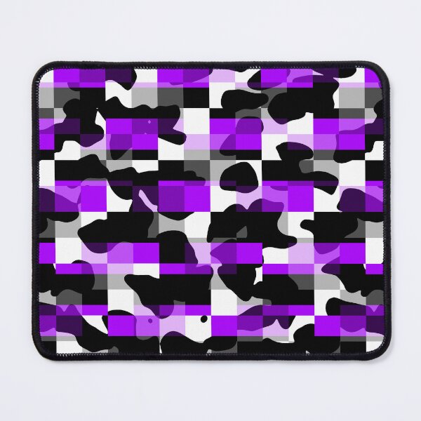 Item preview, Quadcheck of Black and Purple Stripes and cow print designed and sold by TheRulerofEarth.