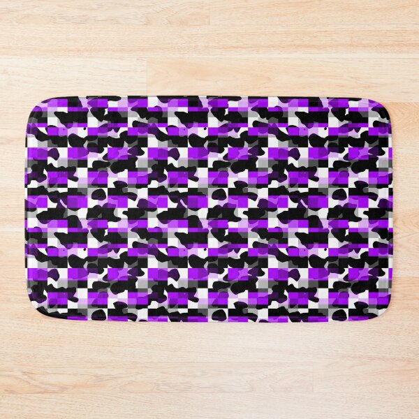 Item preview, Quadcheck of Black and Purple Stripes and cow print designed and sold by TheRulerofEarth.