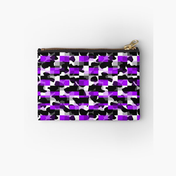 Item preview, Quadcheck of Black and Purple Stripes and cow print designed and sold by TheRulerofEarth.