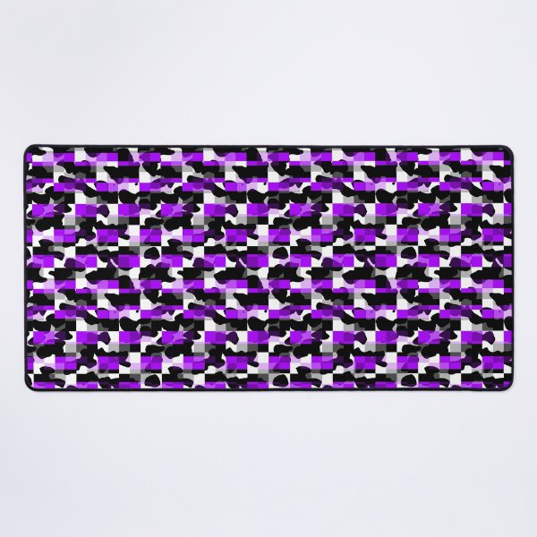 Item preview, Quadcheck of Black and Purple Stripes and cow print designed and sold by TheRulerofEarth.