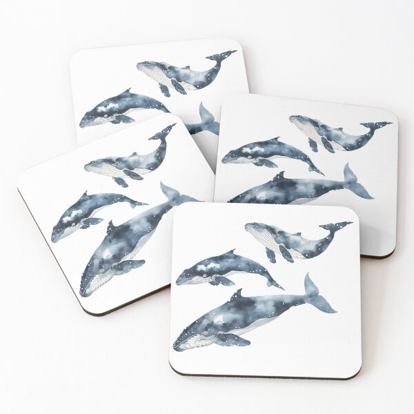 Item preview, Watercolor Whales  designed and sold by xiao xuans.