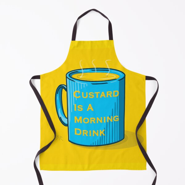 Item preview, Morning Custard club badge yellow frame designed and sold by davecakes.