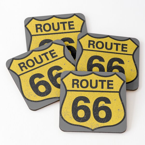 Item preview, Legendary Route 66 - sign yellow designed and sold by FotoBuda.